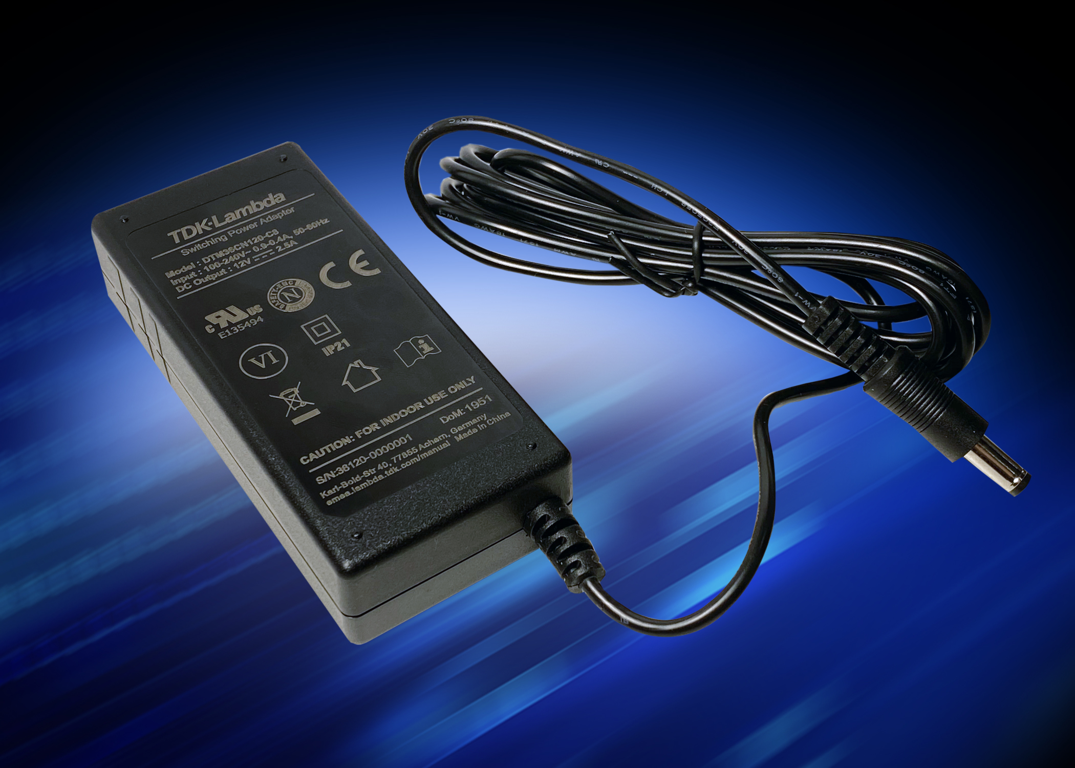 Class II 36W Power Supplies are EU CoC Tier 2 Compliant